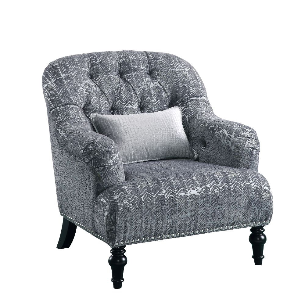 Gaura Button-Tufted Accent Chair