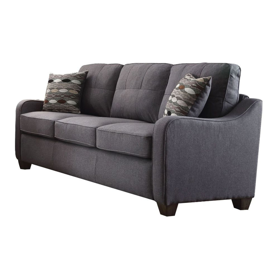 Cleavon II Living Room Collection - Buttonless Tufted Sofa, Loveseat, Chair & Reversible Sectional in Linen