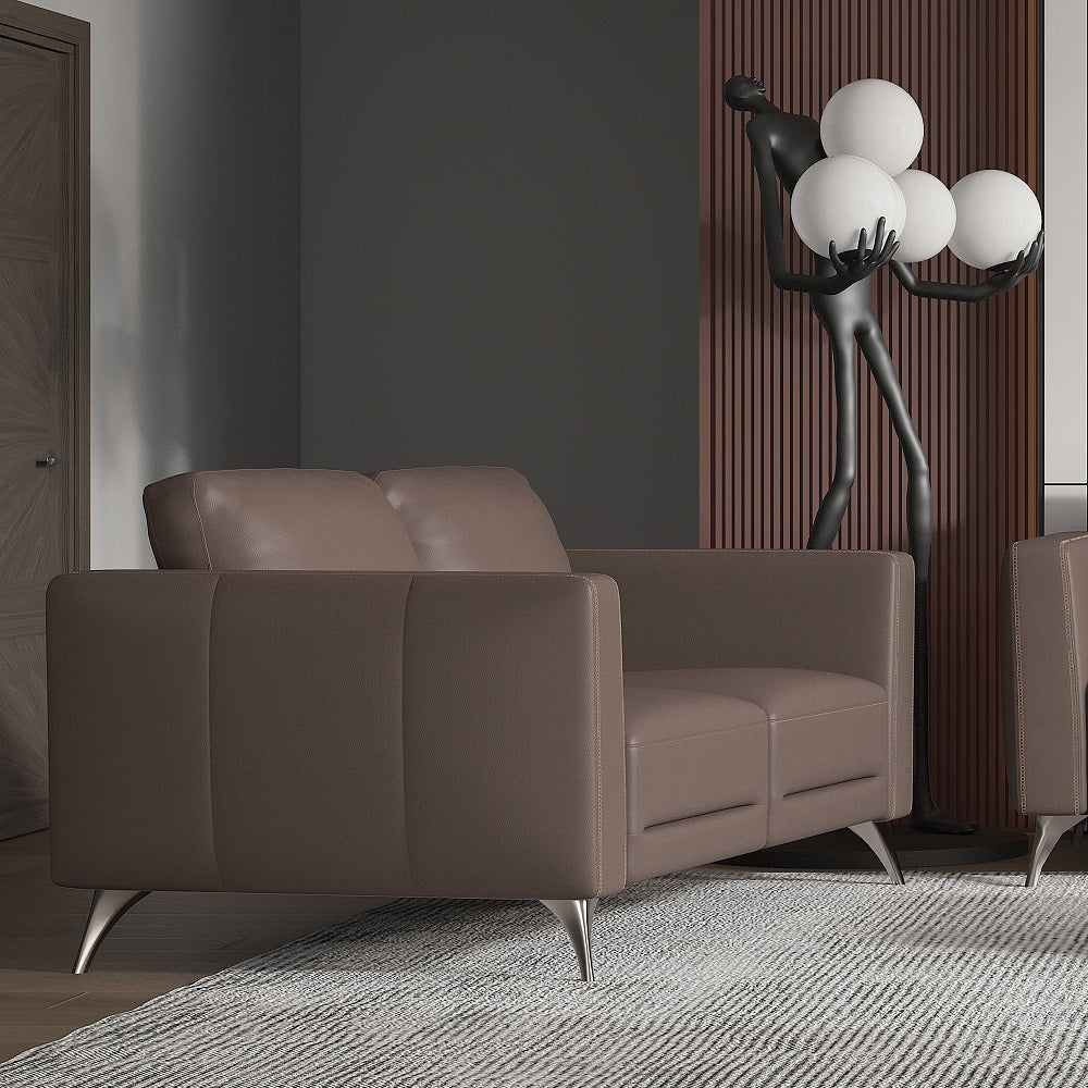 Malaga Italian Top Grain Leather Sofa, Loveseat & Chair