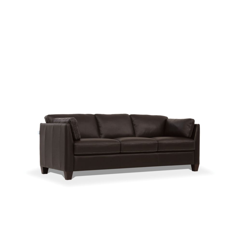 Matias Top Grain Leather Sofa, Loveseat & Chair
