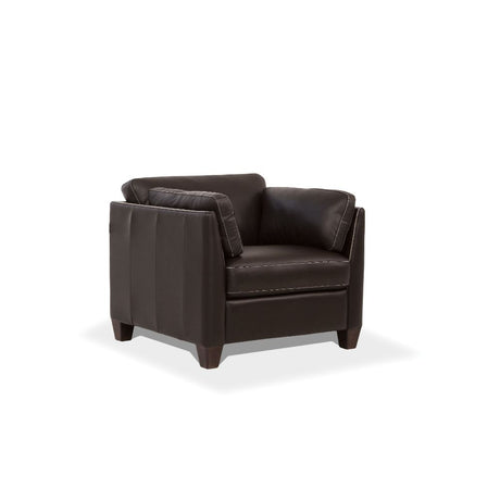 Matias Top Grain Leather Sofa, Loveseat & Chair