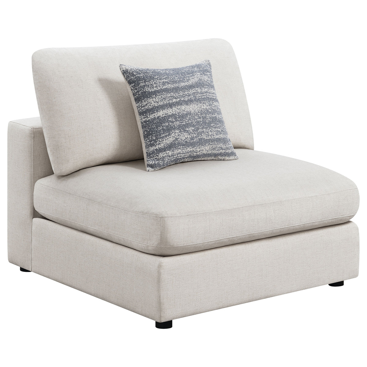 Serene Modular Sectional Sofa - Linen-Blend Beige with Feather-Blend Cushions, 4 to 6-Piece Layouts – view 12