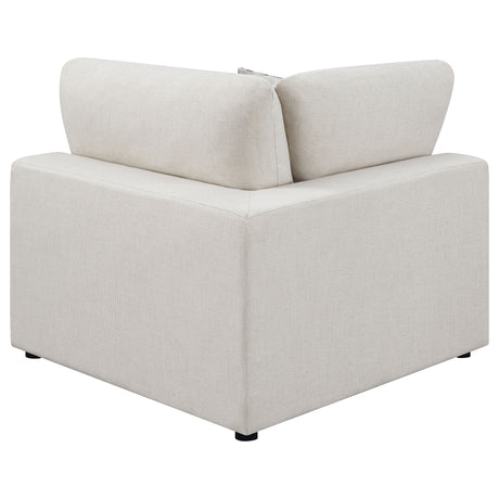 Serene Modular Sectional Sofa - Linen-Blend Beige with Feather-Blend Cushions, 4 to 6-Piece Layouts – view 15