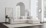 Serene Modular Sectional Sofa - 4pcs- 2 Corners + Armless Chair + Ottoman (120" x 82")