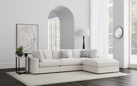 Serene Modular Sectional Sofa - 4pcs- 2 Corners + Armless Chair + Ottoman (120" x 82")