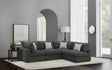 Serene Modular Sectional Sofa, Armless Chair & Ottoman - 4pcs- 2 Armless + 2 Corner