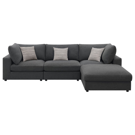 Serene Modular Sectional Sofa, Armless Chair & Ottoman – View 21
