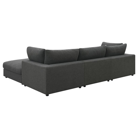 Serene Modular Sectional Sofa, Armless Chair & Ottoman – View 22