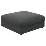 Serene Modular Sectional Sofa, Armless Chair & Ottoman - Square Ottoman