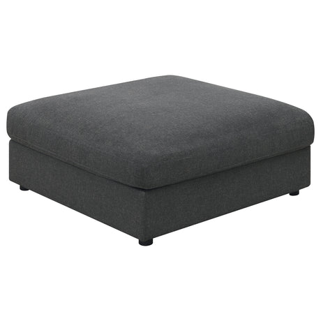 Serene Modular Sectional Sofa, Armless Chair & Ottoman - Square Ottoman