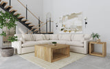 Hobson Modular Sectional Sofa - 5pcs- 2 Armless Chairs + Corner + LAF & RAF Chairs