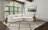Hobson Modular Sectional Sofa - 4pcs- Armless Chair + LAF & RAF Chairs + Ottoman