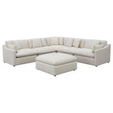 Hobson Modular Sectional Sofa - Ivory Performance Fabric with Reversible Cushions, 4 to 6 Pieces – view 8