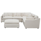 Hobson Modular Sectional Sofa - Ivory Performance Fabric with Reversible Cushions, 4 to 6 Pieces – view 9