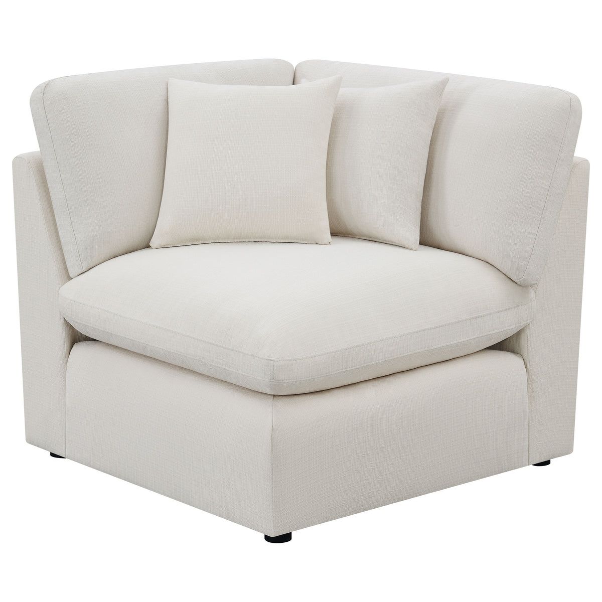 Hobson Modular Sectional Sofa - Ivory Performance Fabric with Reversible Cushions, 4 to 6 Pieces – view 13
