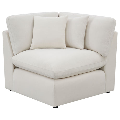 Hobson Modular Sectional Sofa - Ivory Performance Fabric with Reversible Cushions, 4 to 6 Pieces – view 13
