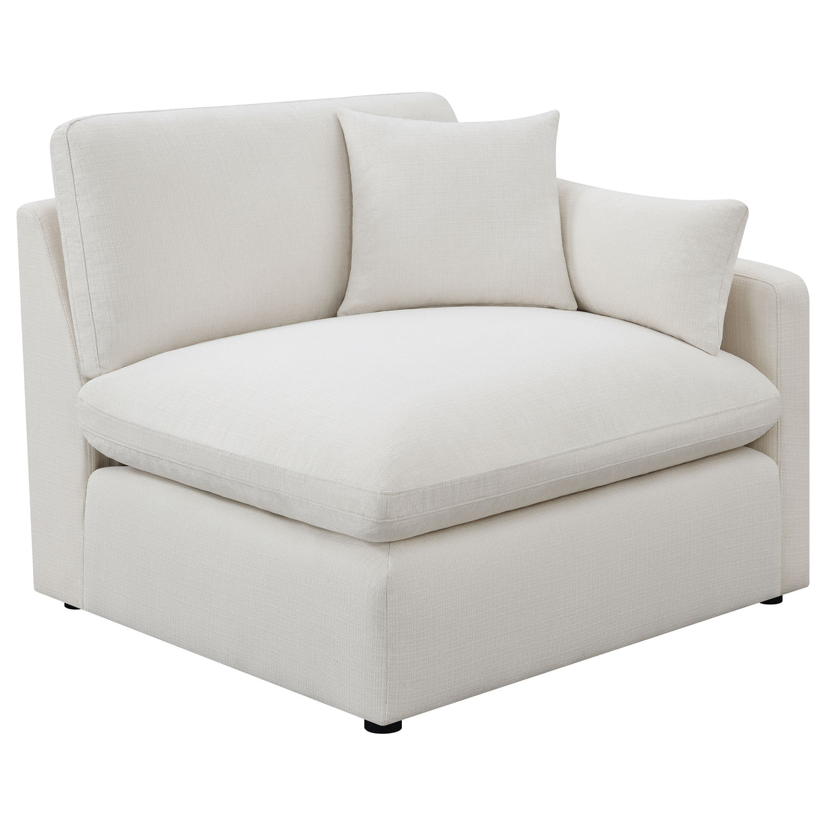 Hobson Modular Sectional Sofa - Ivory Performance Fabric with Reversible Cushions, 4 to 6 Pieces – view 16