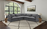 Hobson Modular Sectional Sofa - 5pcs- LAF Chair + 2 Armless Chairs + Corner + RAF Chair
