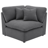 Hobson Modular Sectional Sofa - Charcoal Performance Fabric with Reversible Cushions, 4, 5 & 6-Piece Sets – view 18