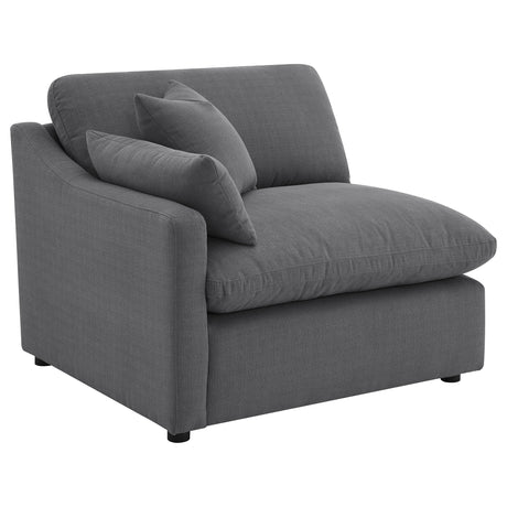 Hobson Modular Sectional Sofa - Charcoal Performance Fabric with Reversible Cushions, 4, 5 & 6-Piece Sets – view 19