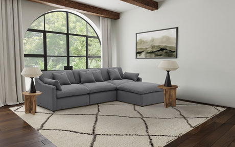 Hobson Modular Sectional Sofa - 4pcs- LAF Chair + Armless Chair + RAF Chair + Ottoman