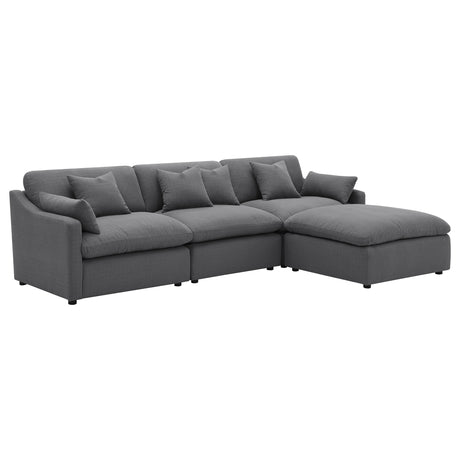 Hobson Modular Sectional Sofa - Charcoal Performance Fabric with Reversible Cushions, 4, 5 & 6-Piece Sets – view 6