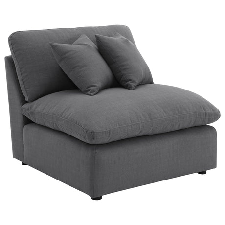 Hobson Modular Sectional Sofa - Charcoal Performance Fabric with Reversible Cushions, 4, 5 & 6-Piece Sets – view 7