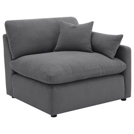 Hobson Modular Sectional Sofa - Charcoal Performance Fabric with Reversible Cushions, 4, 5 & 6-Piece Sets – view 9