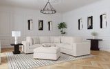 Lakeview Modular Sectional Sofa - 6pcs- 2 Armless Chairs + 3 Corners + Ottoman
