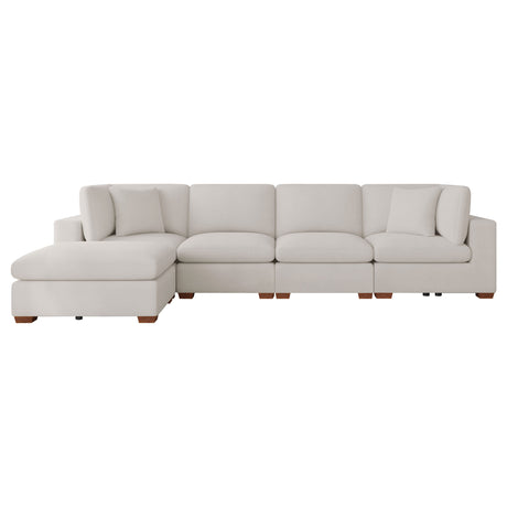 Lakeview Modular Sectional Sofa - Ivory Chenille with Wide Track Arms, 5 & 6-Piece Configurations, Armless Chair & Ottoman – view 7