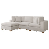 Lakeview Modular Sectional Sofa - Ivory Chenille with Wide Track Arms, 5 & 6-Piece Configurations, Armless Chair & Ottoman – view 8