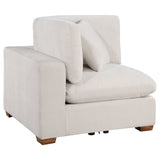 Lakeview Modular Sectional Sofa - Ivory Chenille with Wide Track Arms, 5 & 6-Piece Configurations, Armless Chair & Ottoman – view 13