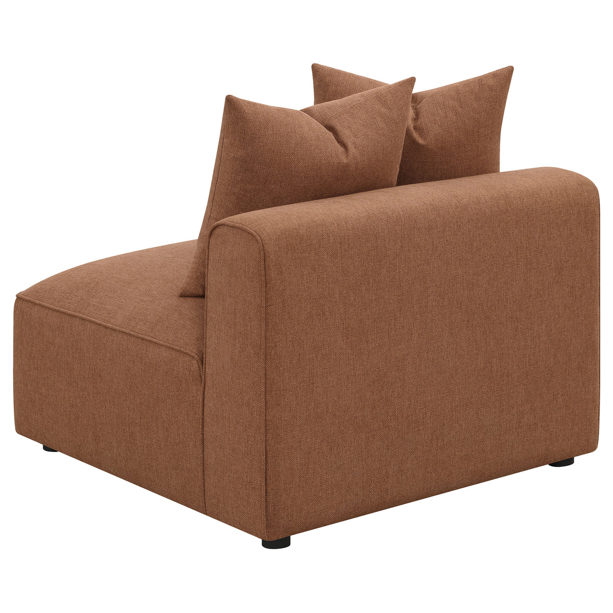 Jennifer Modular Sectional Sofa - Terracotta Woven Fabric with Welt Trim, 6-Piece Set or Add-On Pieces – view 12