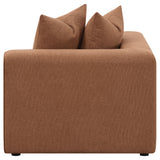 Jennifer Modular Sectional Sofa - Terracotta Woven Fabric with Welt Trim, 6-Piece Set or Add-On Pieces – view 15