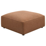 Jennifer Modular Sectional Sofa - Terracotta Woven Fabric with Welt Trim, 6-Piece Set or Add-On Pieces – view 16
