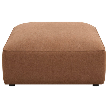 Jennifer Modular Sectional Sofa - Terracotta Woven Fabric with Welt Trim, 6-Piece Set or Add-On Pieces – view 17