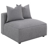 Jennifer 6-Piece Modular Sectional, Armless Chair & Ottoman - Armless Chair