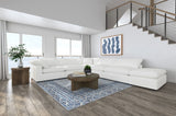 Raleigh Modular Boucle Sectional Sofa - 6pcs- 3 Armless Chairs + 2 Corners + Ottoman