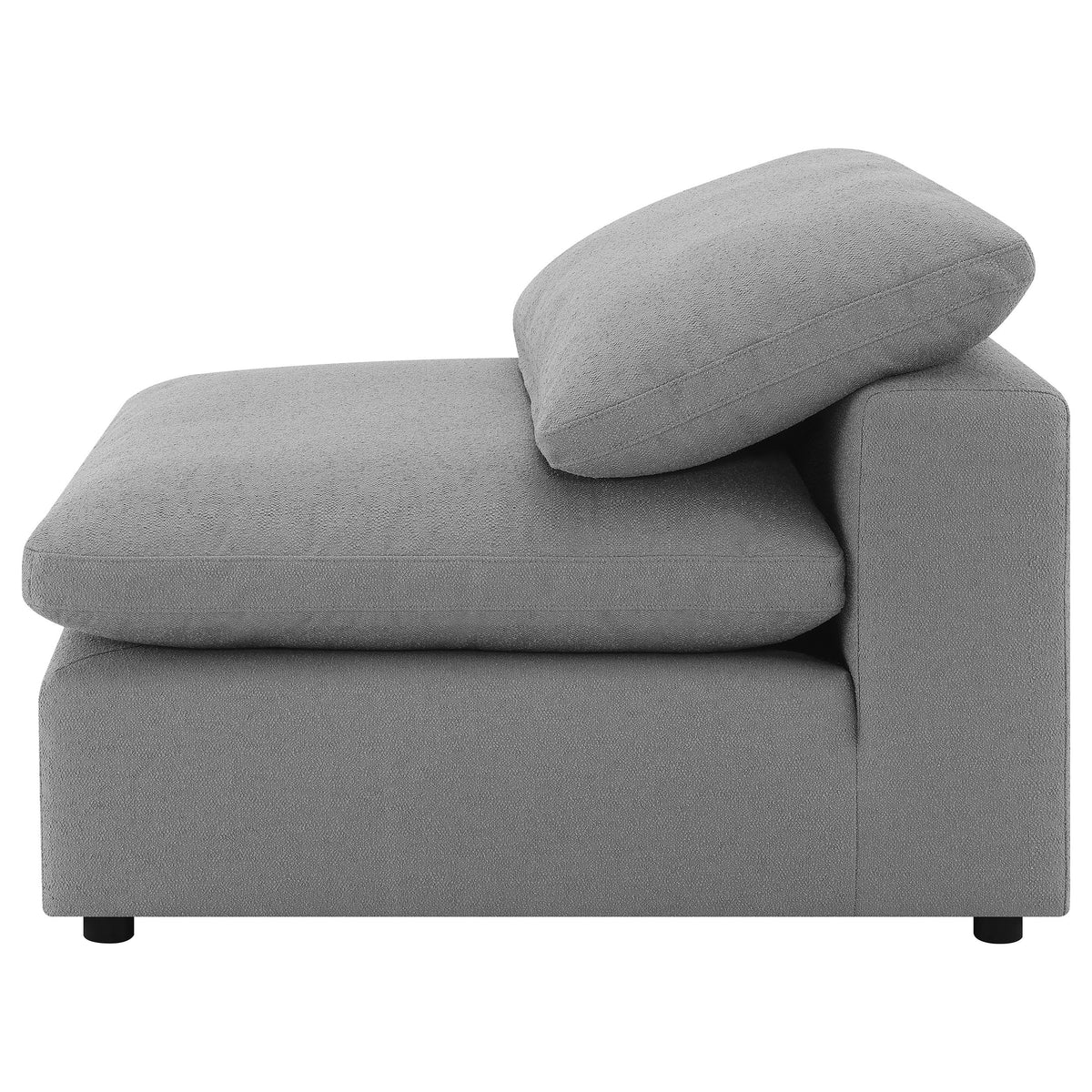 Raleigh Modular Sectional Sofa - Grey Performance Boucle with Feather-Blend Cushions, 5 or 6-Piece Layouts – view 11