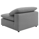 Raleigh Modular Sectional Sofa - Grey Performance Boucle with Feather-Blend Cushions, 5 or 6-Piece Layouts – view 12