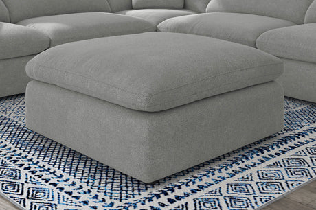 Raleigh Modular Sectional Sofa - Grey Performance Boucle with Feather-Blend Cushions, 5 or 6-Piece Layouts - lifestyle