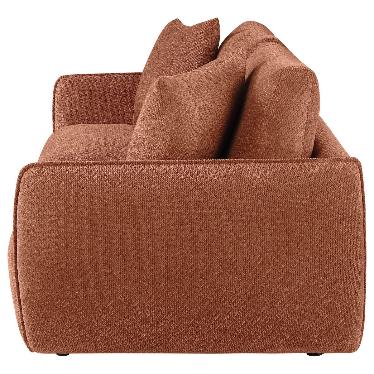 Elysia Modular Sectional, Sofa & Loveseat - Coral Chenille with Track Arms & Loose Back Cushions – view 8