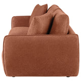 Elysia Modular Sectional, Sofa & Loveseat - Coral Chenille with Track Arms & Loose Back Cushions – view 8