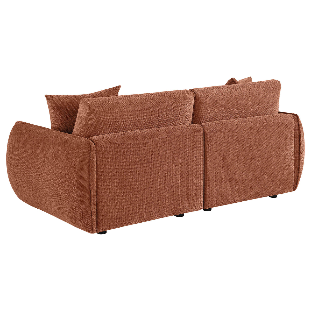 Elysia Modular Sectional, Sofa & Loveseat - Coral Chenille with Track Arms & Loose Back Cushions – view 9
