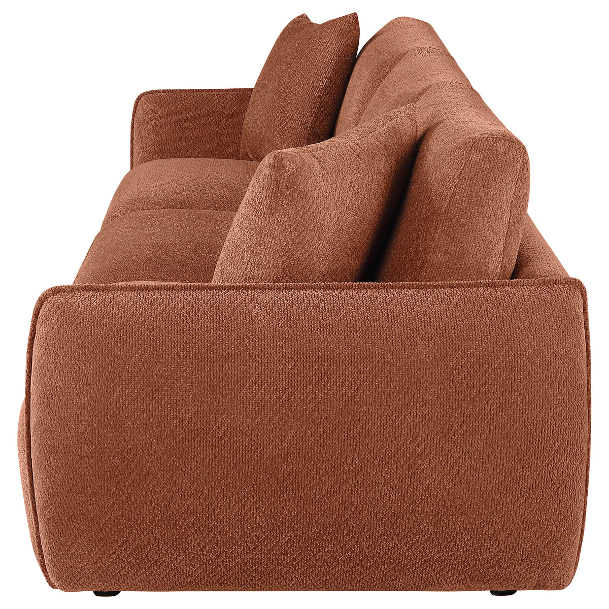 Elysia Modular Sectional, Sofa & Loveseat - Coral Chenille with Track Arms & Loose Back Cushions – view 16
