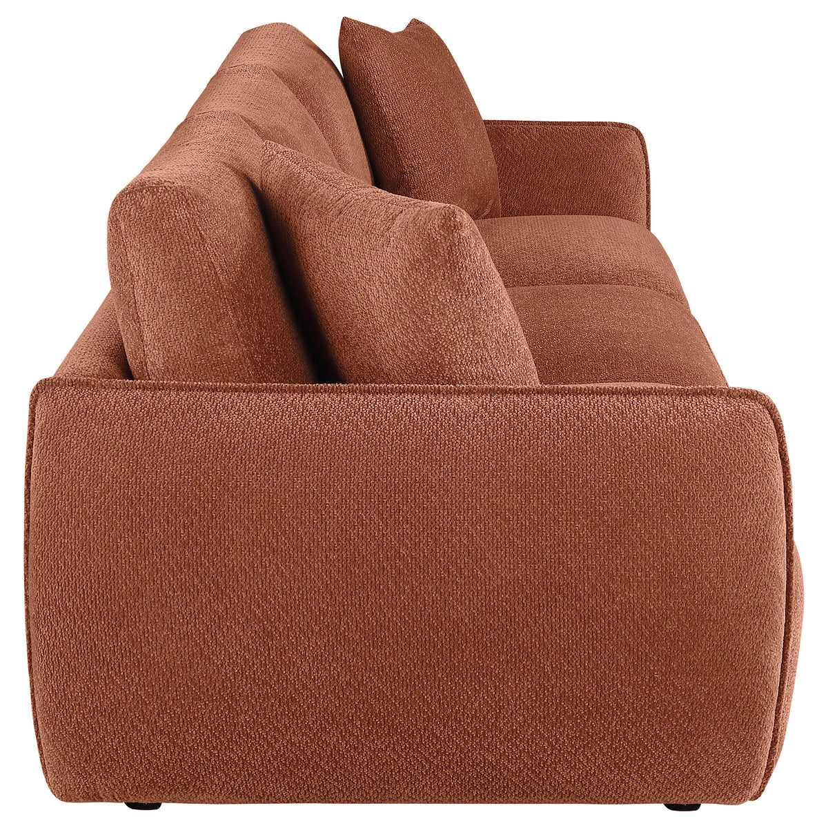 Elysia Modular Sectional, Sofa & Loveseat - Coral Chenille with Track Arms & Loose Back Cushions – view 19