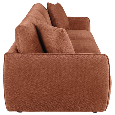 Elysia Modular Sectional, Sofa & Loveseat - Coral Chenille with Track Arms & Loose Back Cushions – view 19