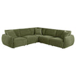 Elysia Modular Sectional, Sofa & Loveseat - 5pcs- Sectional (LAF + 2 Armless + Corner + RAF)
