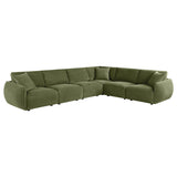 Elysia Modular Sectional, Sofa & Loveseat - 6pcs- Sectional (LAF + 3 Armless + Corner + RAF)