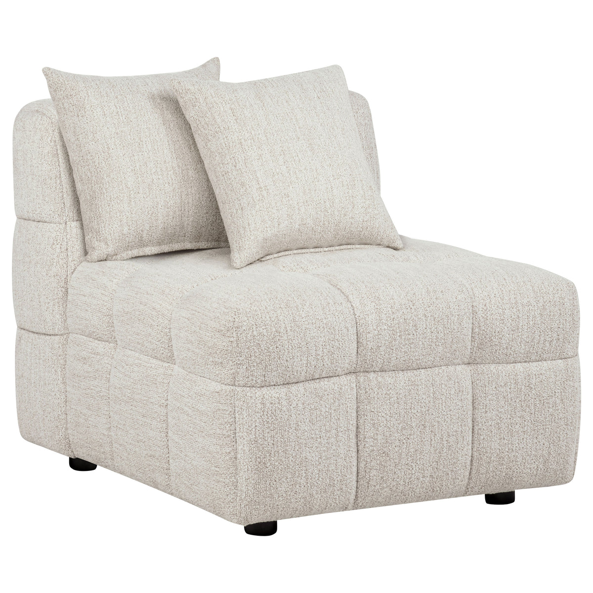 Amara Modular Sectional Sofa, Armless Chair & Ottoman - Armless Chair